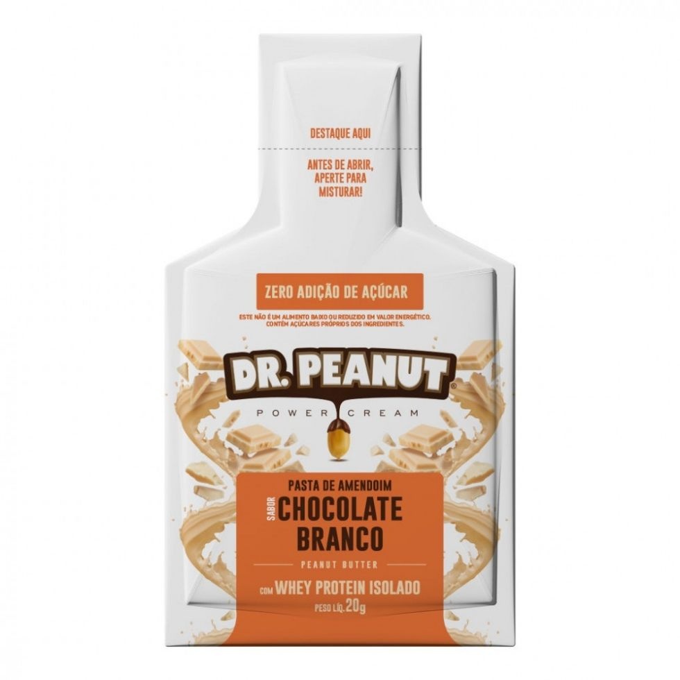 Dr. Peanut - E aí, gosta de chocolate branco? . Tem Dr Peanut nas