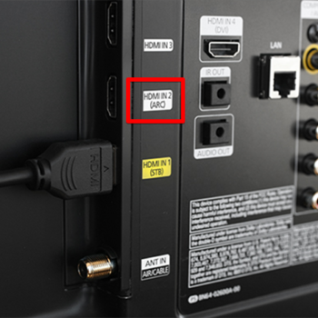 Conectando Home Theater ou dispositivo de áudio via HDMI-ARC