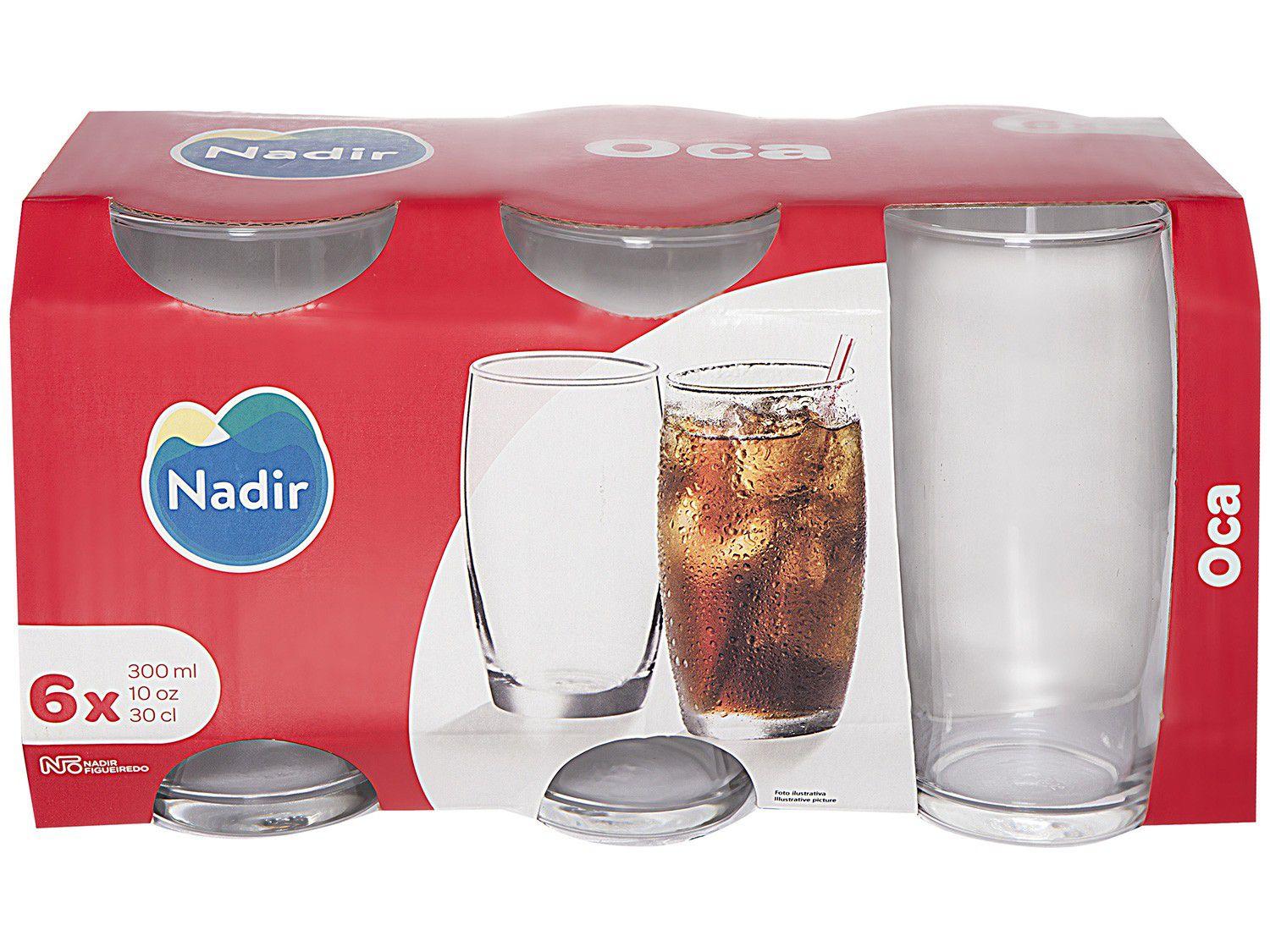 Conjunto 6 Copos 300ml Oca Nadir