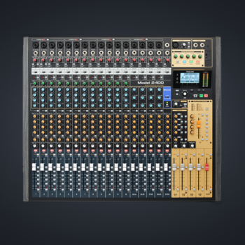 TASCAM anuncia novo modelo 2400 de 24 trilhas para console de gravação analógica e mixagem ao vivo