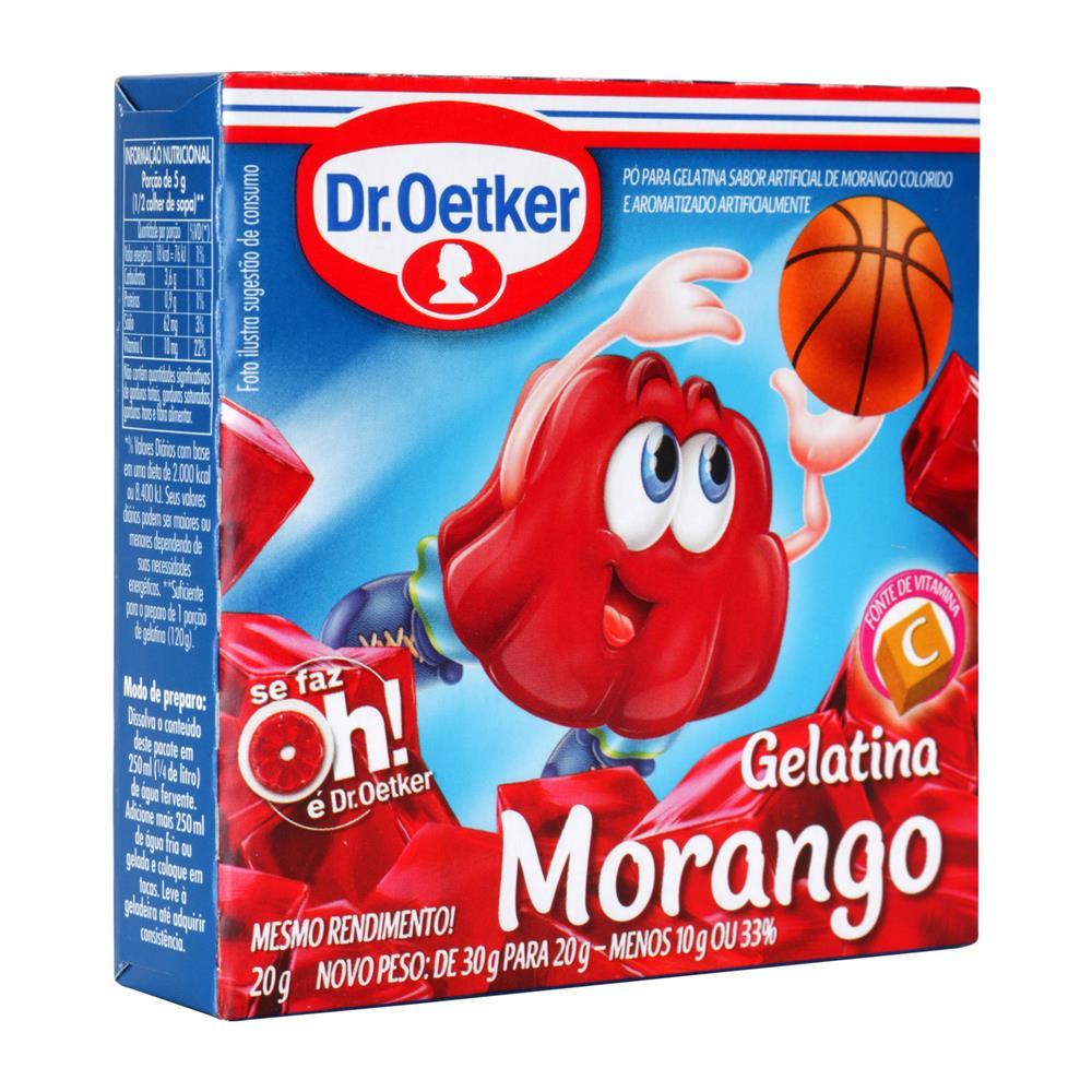Gelatina Dr Oetker Morango 30g Supertem