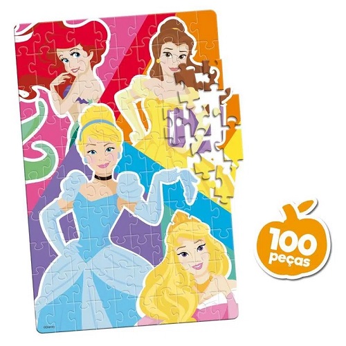 QUEBRA CABEÇA TOYSTER PRINCESAS 100 PEÇAS