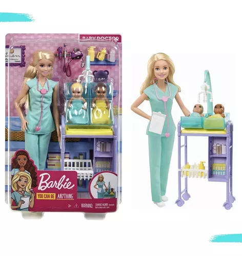 Boneca Barbie Conjunto de Jogos Infantil Médicos Pediatra - Chic Outlet -  Economize com estilo!