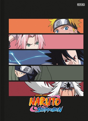 Caderno Brochura Naruto Shippuden 80 Folhas Time 7