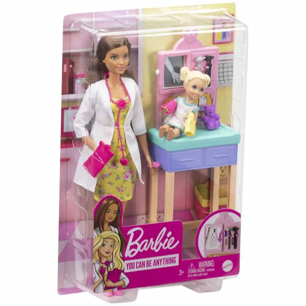 Boneca Barbie Conjunto de Jogos Infantil Médicos Pediatra - Chic Outlet -  Economize com estilo!