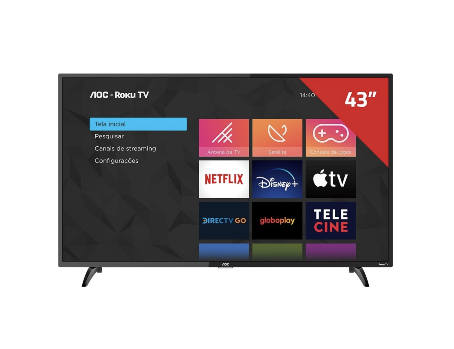 tv 43 aoc roku