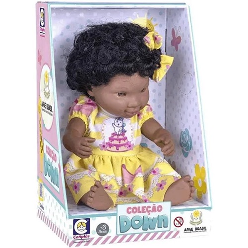 Boneca Bebê Negra Coleção Ninos Reborn - Cotiplas