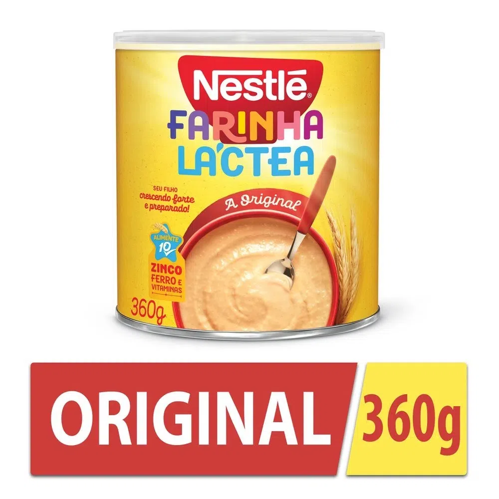 Farinha Lactea Nestle Lata 360g Supertem