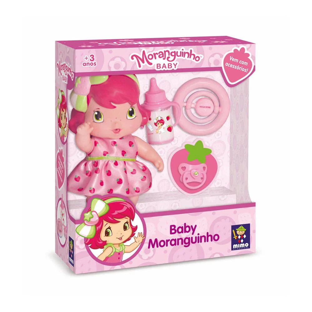 Baby Moranguinho Petite Com Acessórios Mimo Toys