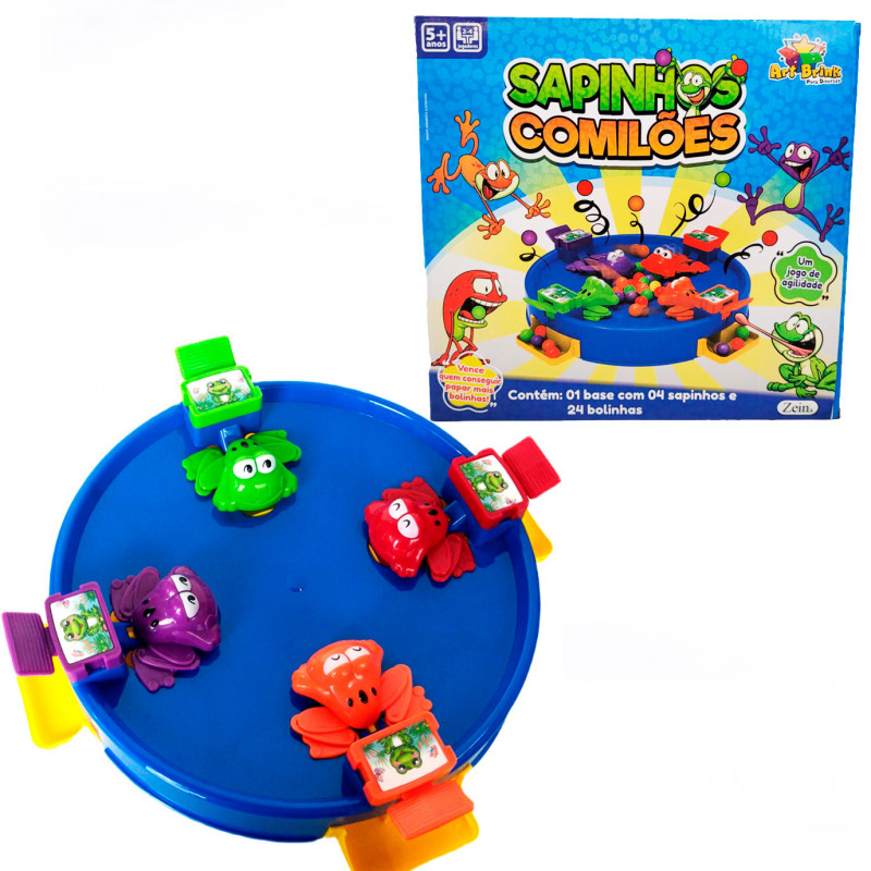 Brinquedo Sapinhos Comilões Papa Bolinhas Jogo De Agilidade