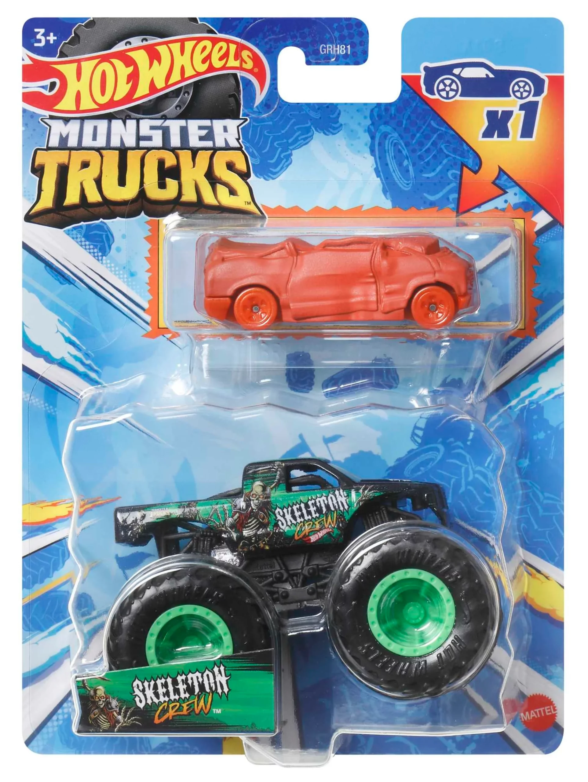 HOT WHEELS MONSTER TRUCKS VERDE - Casa dos Plásticos