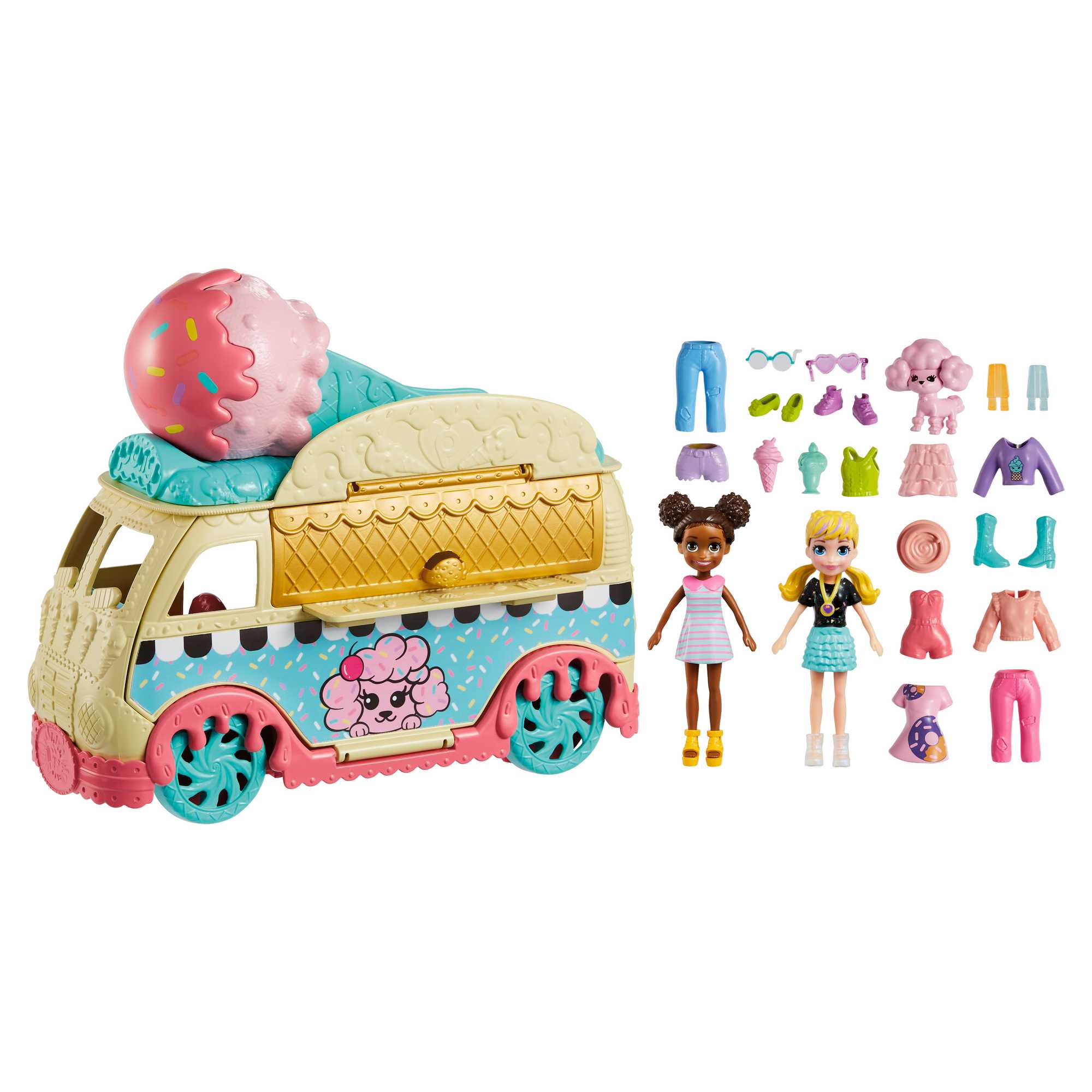 Polly Pocket Mattel Caminhão De Sorvetes